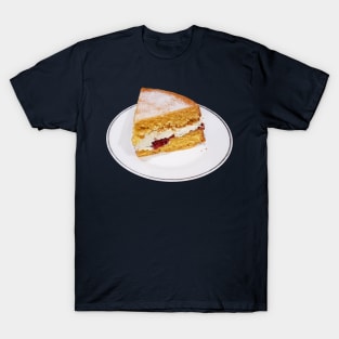 Sweet Food Victoria Sponge Slice of Cake T-Shirt